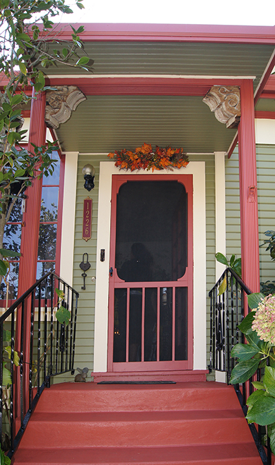 This farmhouse styled home sported a frest coat of paint for the 2013 Martinez Home Tour>